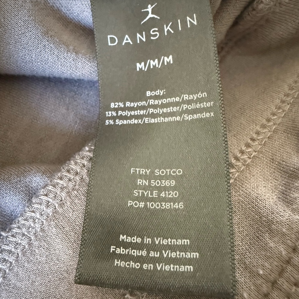 Danskin Light Taupe Zip-Up Jacket size medium - Picture 7 of 10